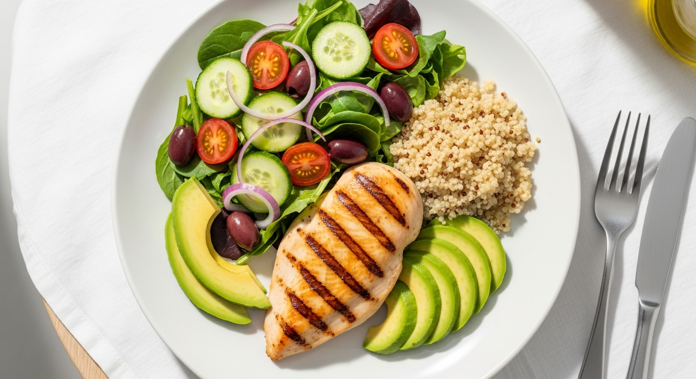 Plato saludable equilibrado